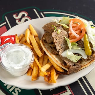 Gyros (regular) on Pita **
