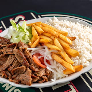 Gyros w/rice (regular)platter