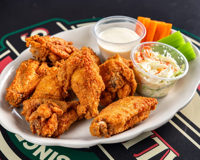 8 pc. Breaded Wings.