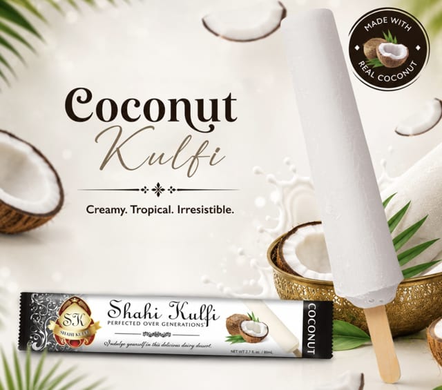Shahi Coconut Kulfi.