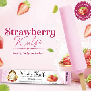Shahi Strawberry kulfi